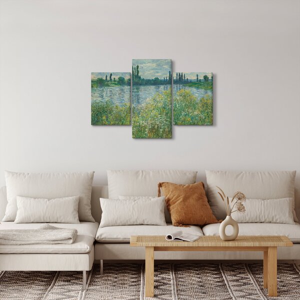 Obraz - Claude Monet, Banks of the Seine, reprodukcia (90x60 cm)
