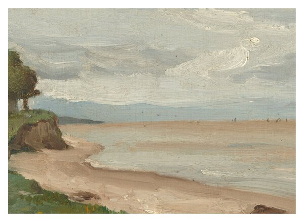Obraz - Jean-Baptiste-Camille Corot, Beach Near Etretat, reprodukcia (70x50 cm)