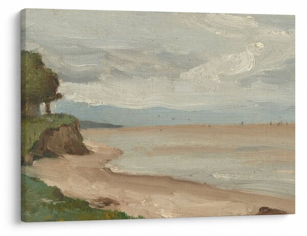 Obraz - Jean-Baptiste-Camille Corot, Beach Near Etretat, reprodukcia (70x50 cm)