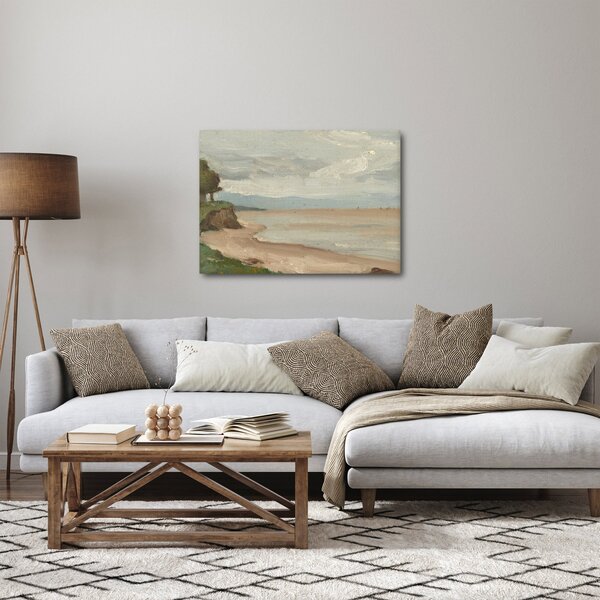 Obraz - Jean-Baptiste-Camille Corot, Beach Near Etretat, reprodukcia (70x50 cm)
