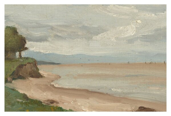 Obraz - Jean-Baptiste-Camille Corot, Beach Near Etretat, reprodukcia (90x60 cm)