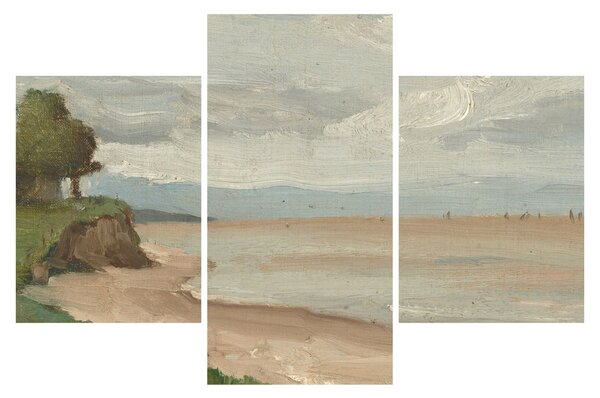Obraz - Jean-Baptiste-Camille Corot, Beach Near Etretat, reprodukcia (90x60 cm)