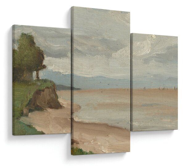 Obraz - Jean-Baptiste-Camille Corot, Beach Near Etretat, reprodukcia (90x60 cm)