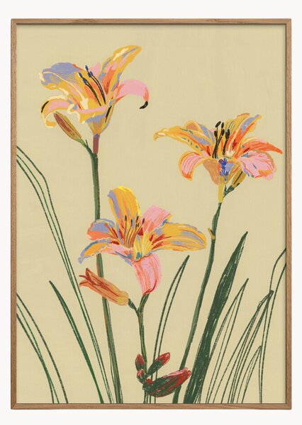 Nástenná dekorácia v ráme Lilies
