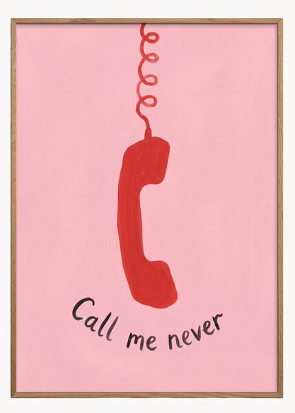 Nástenná dekorácia v ráme Call Me Never