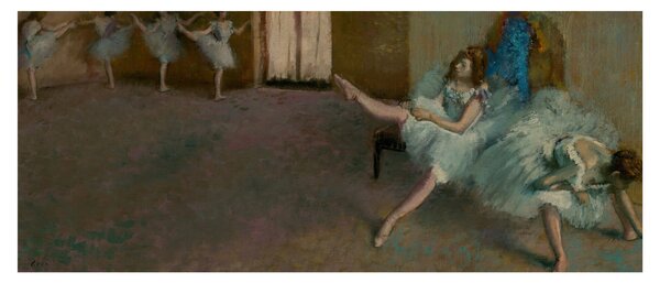 Obraz - Edgar Degas, Before the Ballet, reprodukcia (120x50 cm)