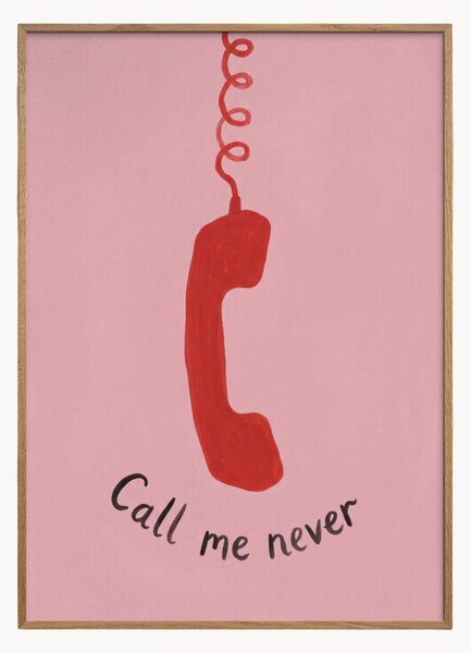 Nástenná dekorácia v ráme Call Me Never