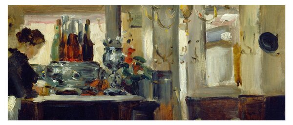 Obraz - Style of Edouard Manet, Bon Bock Cafe, reprodukcia (120x50 cm)