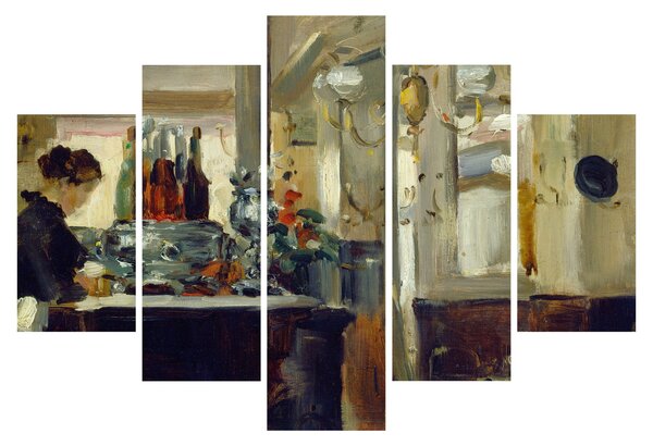 Obraz - Style of Edouard Manet, Bon Bock Cafe, reprodukcia (150x105 cm)