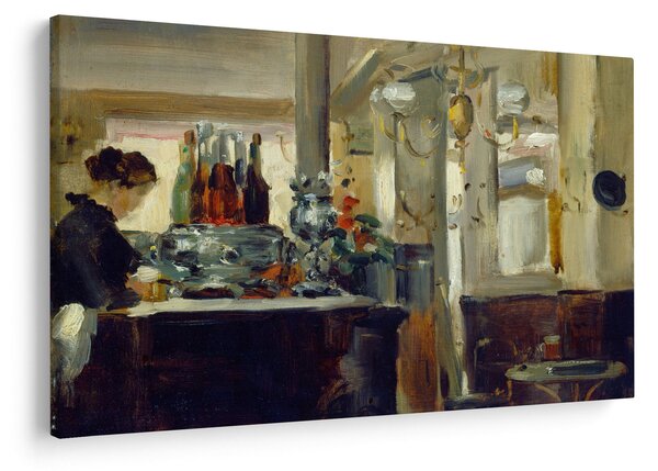 Obraz - Style of Edouard Manet, Bon Bock Cafe, reprodukcia (90x60 cm)