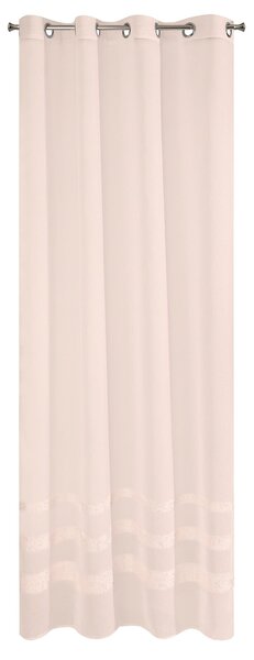 ZÁCLONA NA KRÚŽKOCH EFIL 140X250 CM RUŽOVÁ