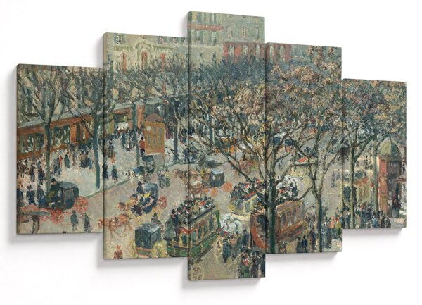 Obraz - Camille Pissarro, Boulevard des Italiens, Morning, Sunlight, reprodukcia (150x105 cm)