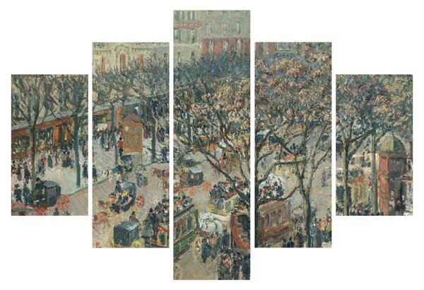 Obraz - Camille Pissarro, Boulevard des Italiens, Morning, Sunlight, reprodukcia (150x105 cm)