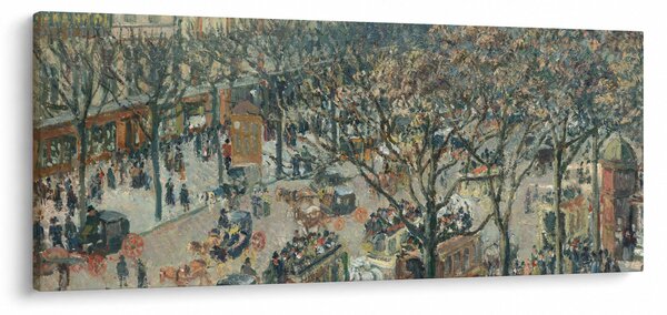 Obraz - Camille Pissarro, Boulevard des Italiens, Morning, Sunlight, reprodukcia (120x50 cm)