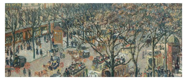 Obraz - Camille Pissarro, Boulevard des Italiens, Morning, Sunlight, reprodukcia (120x50 cm)