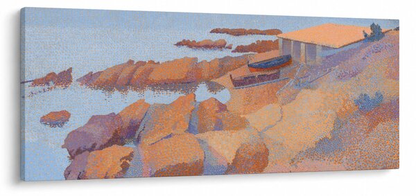 Obraz - Henri Edmond Cross, Calanque des Antibois, reprodukcia (120x50 cm)