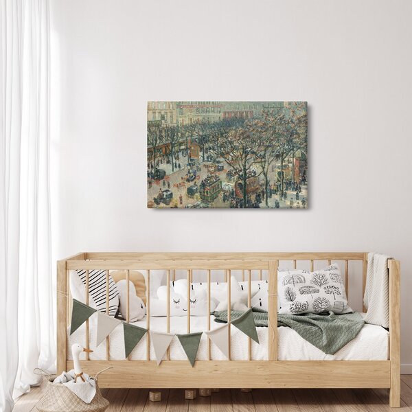 Obraz - Camille Pissarro, Boulevard des Italiens, Morning, Sunlight, reprodukcia (90x60 cm)