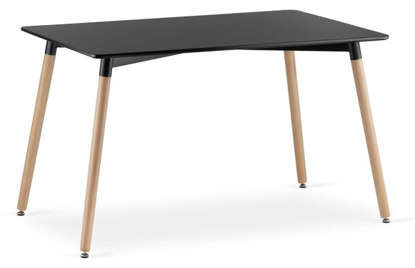 Stôl ADRIA 120 cm x 80 cm - čierny