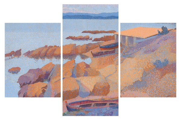 Obraz - Henri Edmond Cross, Calanque des Antibois, reprodukcia (90x60 cm)