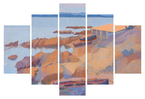 Obraz - Henri Edmond Cross, Calanque des Antibois, reprodukcia (150x105 cm)