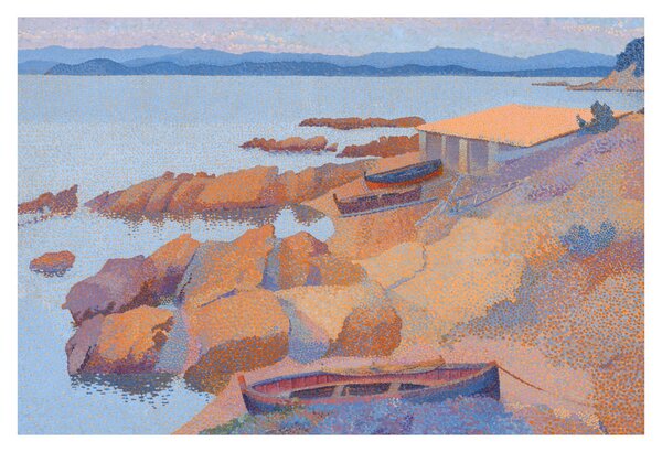 Obraz - Henri Edmond Cross, Calanque des Antibois, reprodukcia (90x60 cm)