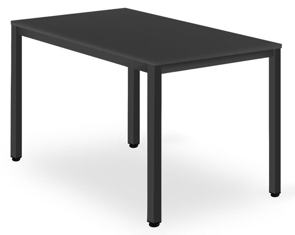 Stôl TESSA 120cm x 60cm - čierny / čierne nohy