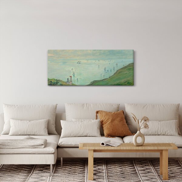 Obraz - Henri Fantin-Latour, Cliffs at Pourville, reprodukcia (120x50 cm)