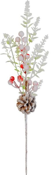 Vetvička MagicHome Vianoce, zasnežená, 46 cm