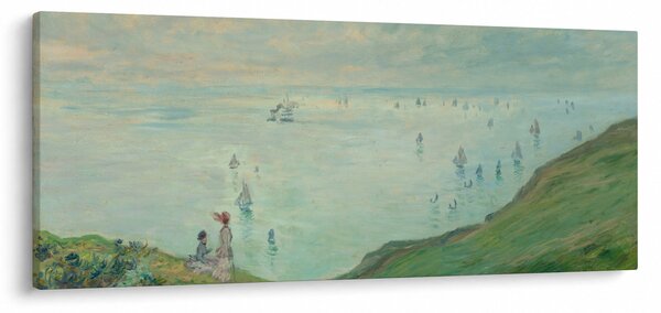 Obraz - Henri Fantin-Latour, Cliffs at Pourville, reprodukcia (120x50 cm)