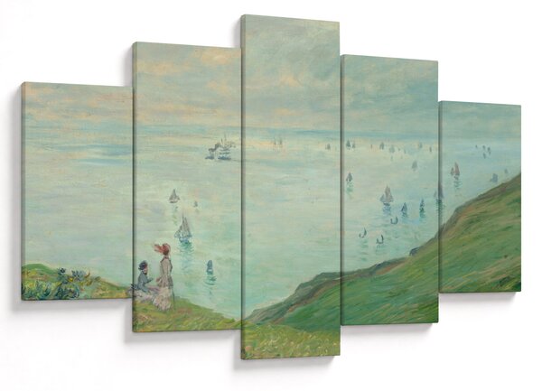 Obraz - Henri Fantin-Latour, Cliffs at Pourville, reprodukcia (150x105 cm)