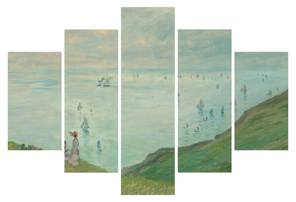 Obraz - Henri Fantin-Latour, Cliffs at Pourville, reprodukcia (150x105 cm)