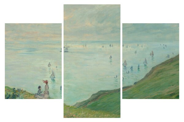 Obraz - Henri Fantin-Latour, Cliffs at Pourville, reprodukcia (90x60 cm)