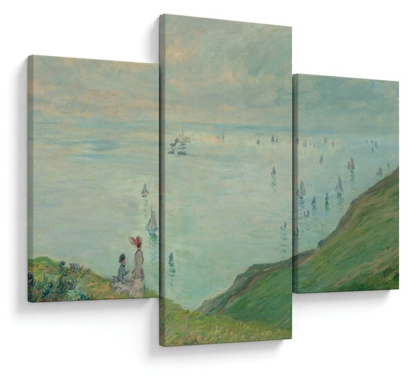Obraz - Henri Fantin-Latour, Cliffs at Pourville, reprodukcia (90x60 cm)