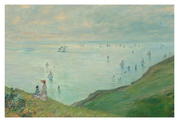 Obraz - Henri Fantin-Latour, Cliffs at Pourville, reprodukcia (90x60 cm)