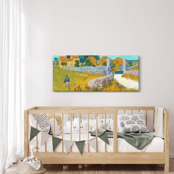 Obraz - Vincent van Gogh, Farmhouse in Provence, reprodukcia (120x50 cm)