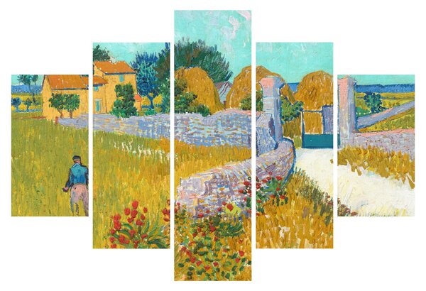 Obraz - Vincent van Gogh, Farmhouse in Provence, reprodukcia (150x105 cm)