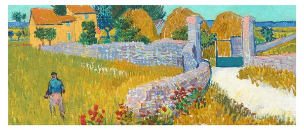 Obraz - Vincent van Gogh, Farmhouse in Provence, reprodukcia (120x50 cm)