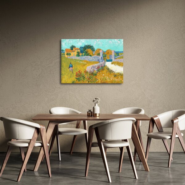 Obraz - Vincent van Gogh, Farmhouse in Provence, reprodukcia (70x50 cm)
