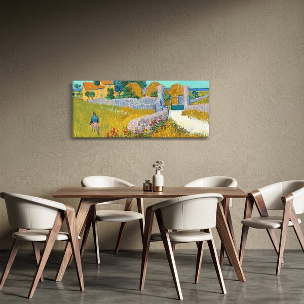 Obraz - Vincent van Gogh, Farmhouse in Provence, reprodukcia (120x50 cm)