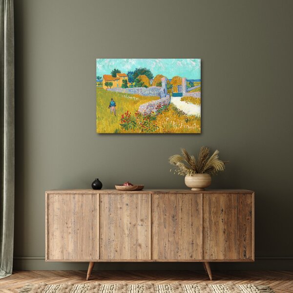 Obraz - Vincent van Gogh, Farmhouse in Provence, reprodukcia (70x50 cm)