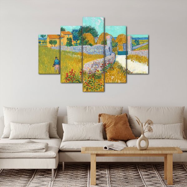 Obraz - Vincent van Gogh, Farmhouse in Provence, reprodukcia (150x105 cm)