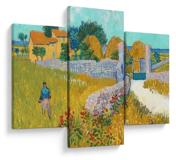 Obraz - Vincent van Gogh, Farmhouse in Provence, reprodukcia (90x60 cm)