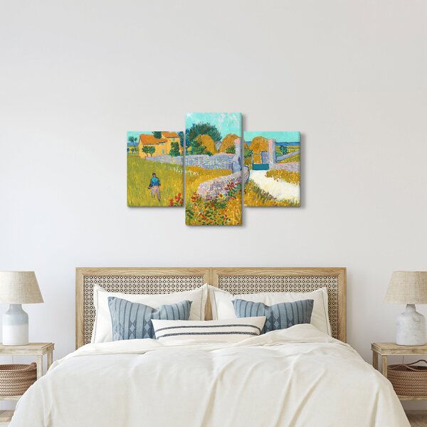 Obraz - Vincent van Gogh, Farmhouse in Provence, reprodukcia (90x60 cm)