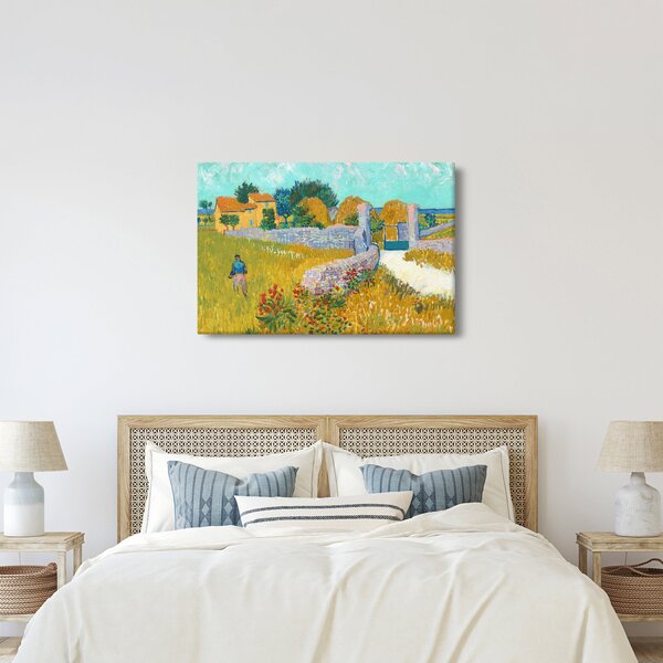 Obraz - Vincent van Gogh, Farmhouse in Provence, reprodukcia (90x60 cm)