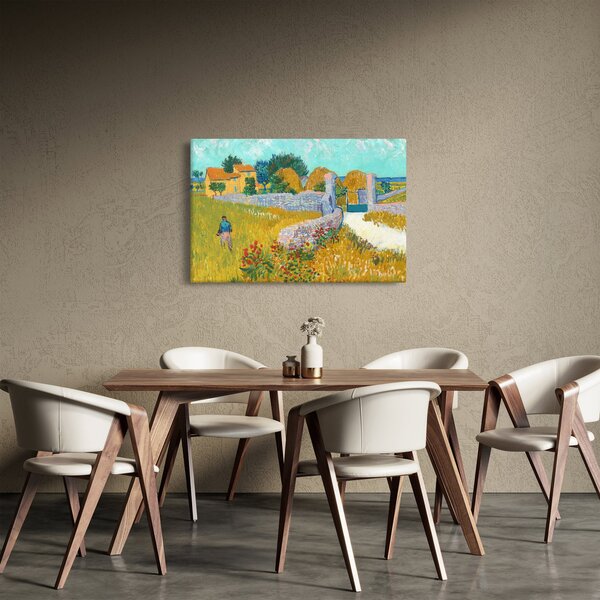 Obraz - Vincent van Gogh, Farmhouse in Provence, reprodukcia (90x60 cm)