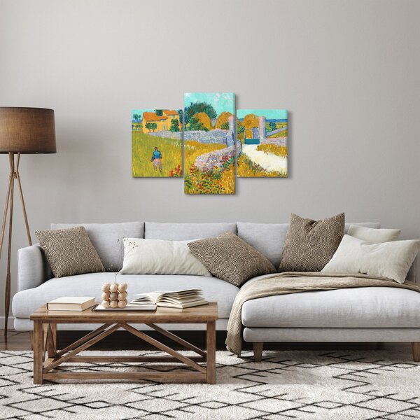 Obraz - Vincent van Gogh, Farmhouse in Provence, reprodukcia (90x60 cm)