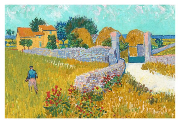 Obraz - Vincent van Gogh, Farmhouse in Provence, reprodukcia (90x60 cm)