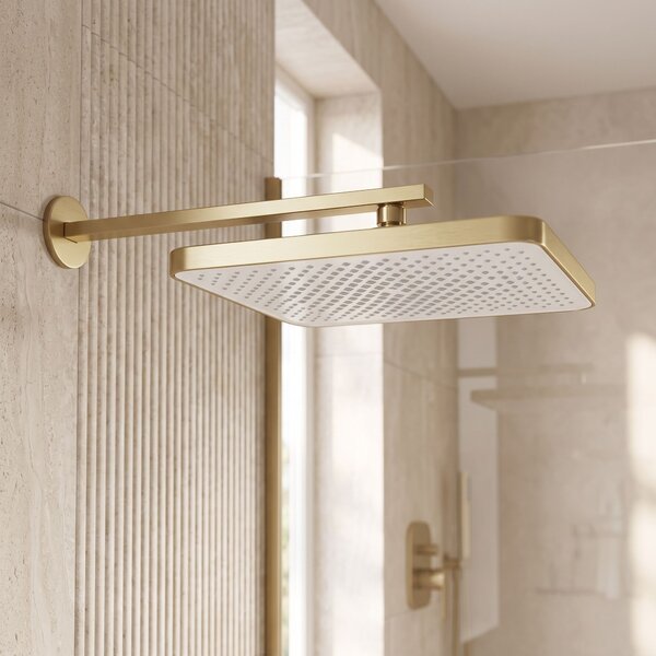 Obdĺžniková dažďová sprcha REA JS-032 Brushed Gold