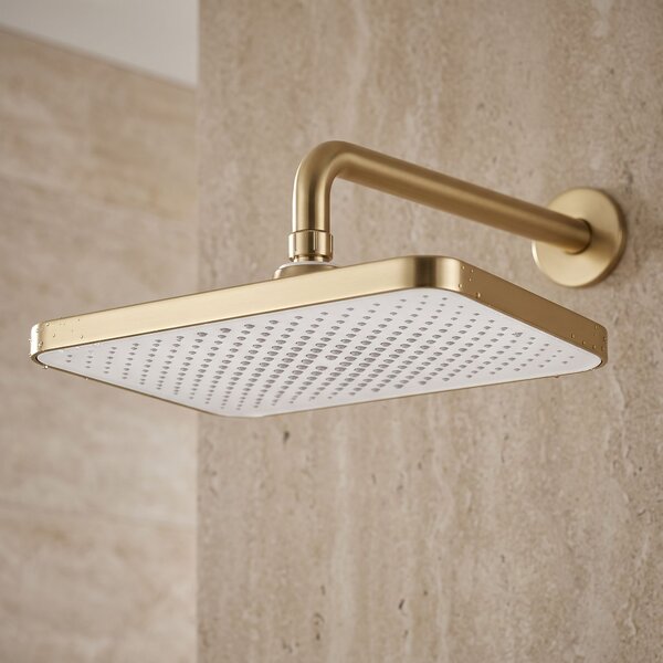 Obdĺžniková dažďová sprcha REA JS-032 Brushed Gold