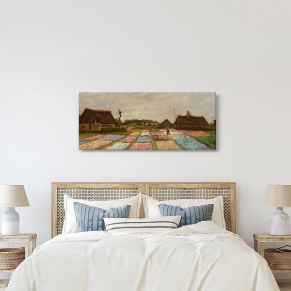 Obraz - Vincent van Gogh, Flower Beds in Holland, reprodukcia (120x50 cm)